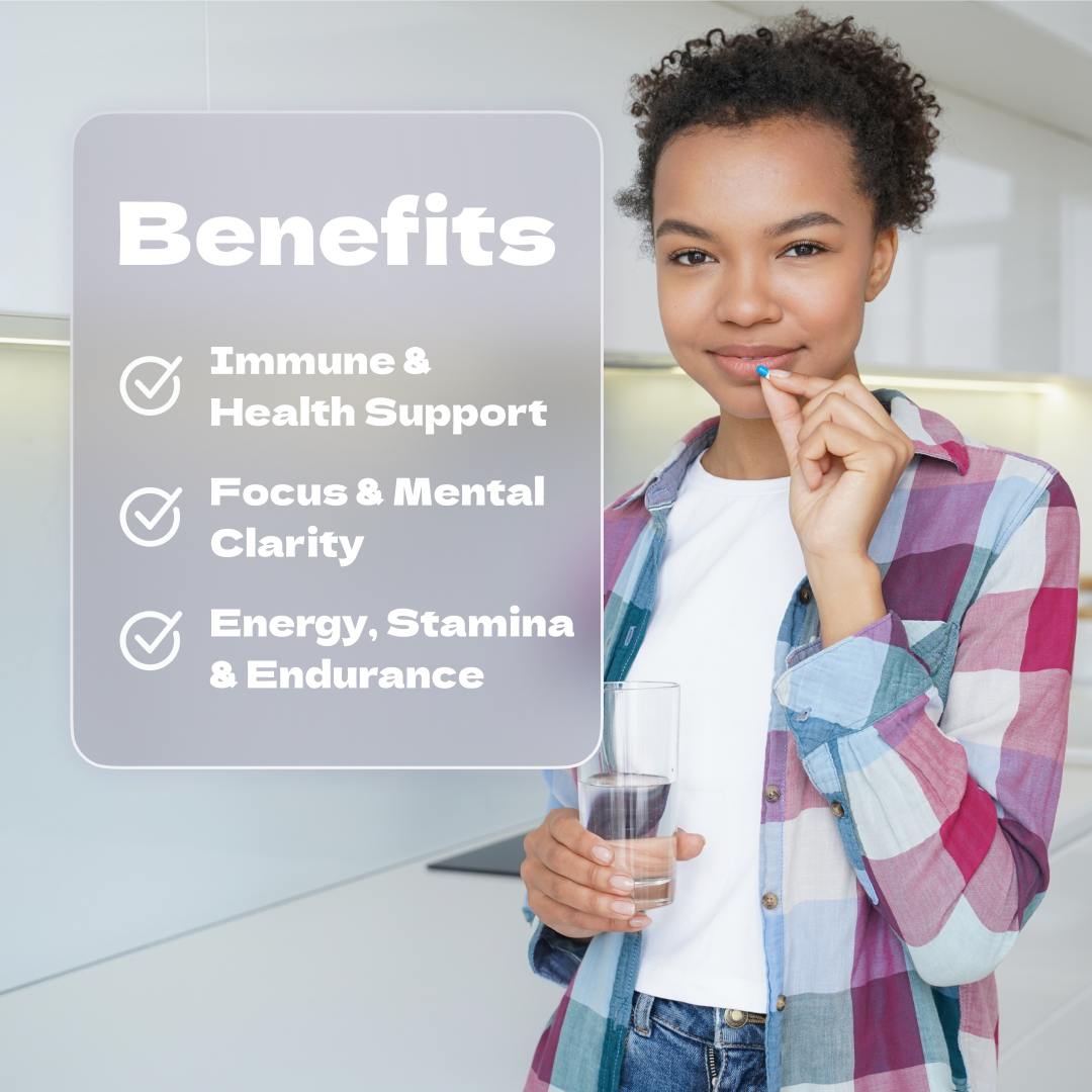 Supplement for Focus, Energy & Immunity – Daily Wellness Routine